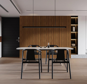 Paneles Acústicos 3D Modernos para Hoteles, Paneles de Pared con Textura Acanalada, Paneles de Listones de Alta Densidad, Insonorización del 80%, Reducción de Ruido para Paredes y Techos - Product Image 5