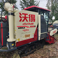 WORLD 4LZ-8.0 140HP Moissonneuse-batteuse pour la récolte de riz, de blé et de maïs avec cabine