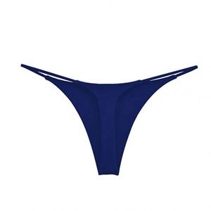 Double-Layer Thin Belt Sexy Thong Low Waist Double-Layer <b>Bikini</b> Pure Cotton T-Back Lingerie Thongs Sexy Women Underwear - Product Image 2