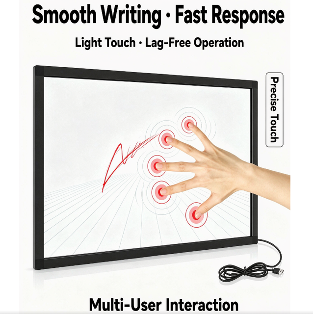 YINGTOUCH 47-Inch Infrared Interactive Touch Frame-Large Size Multiple Points High Sensitivity Stable Performance USB Interface