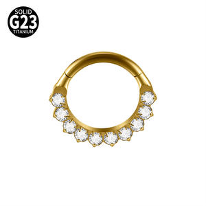 Anillos de Titanio G23 para <span class=keywords><strong>Piercing</strong></span>, Anillos de Septum 16G, Clicker Daith, Aros para la Nariz, Clicker Segmentado Articulado Daith para Mujeres y Hombres - Product Image 4