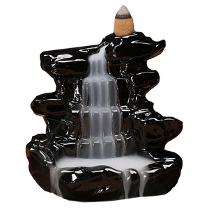 Brûleur d'encens à refoulement DIY en céramique, motif Jésus, Tour Notre-Dame, en <span class=keywords><strong>poterie</strong></span> et émail - Product Image 2