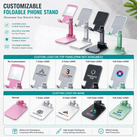 Support de téléphone promotionnel pour cadeaux d'affaires avec logo de marque personnalisé imprimé, supports de téléphone et de tablette personnalisés, support de téléphone avec logo