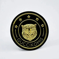 Écusson thermocollant en TPU pour languette de chaussure, avec logo d'équipe de football en relief, impression 3D, vinyle réfléchissant