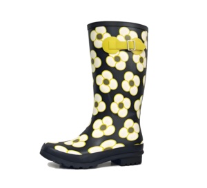 Botas de Lluvia de Goma Casuales para Jardín, Impermeables, para Mujer, con Estampado y Hebilla Lateral - Product Image 2