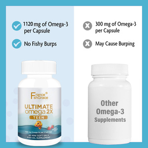 Ultimate Omega 2X Çilek Aromalı 60 Mini Yumuşak Kapsül Omega 3'ler EPA <span class=keywords><strong>DHA</strong></span> ile Bağışıklık Sistemi Sağlığı için Ultimate Omega 2X Takviyesi - Product Image 6