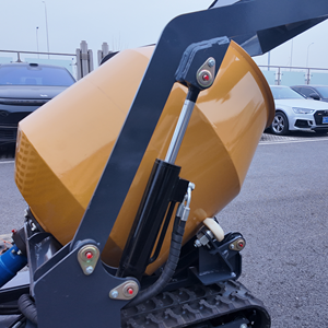 2026 Self Loading 300l <b>Track</b> Mini Crawler Concrete Mixer Gasoline Engine <b>Pump</b> Hydraulic Dump High Efficiency Epa Ce Certified - Product Image 5