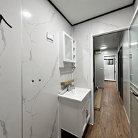 Maison conteneur modulaire à double aile extensible, 2, 3 ou 4 chambres, avec panneaux sandwich isolés, pour villas de villégiature et camps de vacances