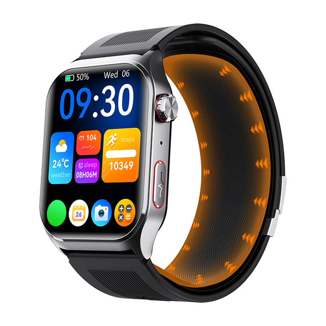 F520 PRO High-accuracy airbag Smartwatch air Pump Blood Pressure Medical-grade ECG HRV Monitoring Health Tracking Smart Watch