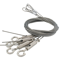 Pince de câble en laiton de haute qualité avec revêtement en nickel et crochet éclairage réglable et clip de câble métallique suspendu pour photos