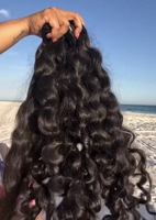 Envío Directo de Cabello Camboyano Virgen, Cabello de un Solo Donante, Cabello Rizado Birmano, Cabello con Doble Trama, Cabello Rizado Natural, Cabello Rizado Indio