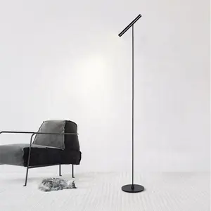 Zhongshan Light Nordic Modern Indoor Home Decor lampada di design dimmerabile a induzione manuale Lamparas Smart Led lampade da terra in piedi