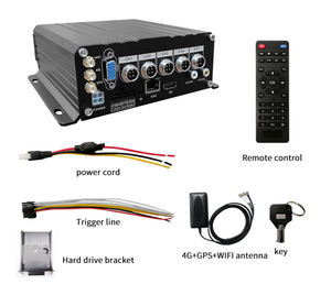 SeemeTech Kit GPS MDVR <span class=keywords><strong>4</strong></span> canaux avec enregistrement en boucle de vision nocturne 4G WiFi pour enregistreur de conduite de bus de véhicule Système DVR mobile - Product Image 6