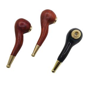 Nouvelle pipe à tabac en bois courbé de style <span class=keywords><strong>ancien</strong></span> pour fumeurs, avec filtre à <span class=keywords><strong>cigarettes</strong></span>, embout pour cigare, logo personnalisé, vente en gros - Product Image 1