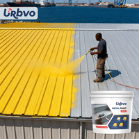 Peinture acrylique industrielle antirouille de haute qualité URBVO, revêtement liquide, modèle JS16 pour la prévention de la rouille des bâtiments, peinture métallique