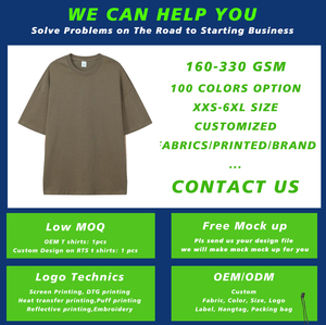 Camisetas de Alta Calidad con Logotipo Personalizado, Camisetas de Algodón Grueso 100% para Hombre, Camisetas de Algodón Grueso Extra Grandes - Product Image 5