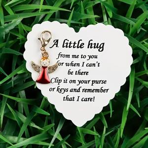 Porte-clés Ailes d'Ange, Thème Rédemption Cœur d'Ange, Porte-clés en Métal, Souvenir d'Activités Religieuses, Pendentif pour Téléphone Portable - Product Image 3