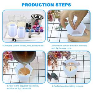 Wholesale Eco Friendly Products Valentine Mothers Day Decoration Gift 2023 Cylinder Mould Silicone Candle Mold for Epoxy Resin - Product Image 6