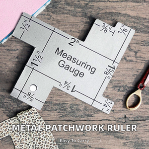 เครื่องวัดขนาดสำหรับงานถักและเย็บผ้าแบบพกพา - ไม้บรรทัดสี่เหลี่ยมขนาด 2 มม. ทนทานสำหรับงานเย็บมือและงานฝีมือ - Product Image 4