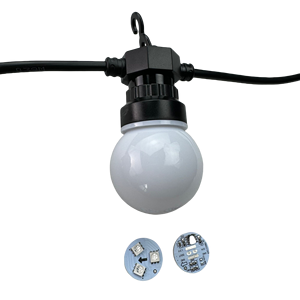 50mm 3D địa chỉ Pixel Bóng Milky Globe DC12V/24V 30 pixels/chuỗi IP68 RGB RGBW đầy đủ màu sắc RGB/RGBW/rgbcct 3 lõi 18AWG dây - Product Image 5