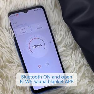 No EMF Home Spa Experience Home Bluetooth Control <b>Sauna</b> <b>Blanket</b> Zipper Type Heat Therapy <b>Blanket</b> - Product Image 4