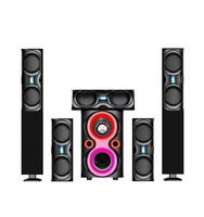Système de son home cinéma en promotion, haut-parleur d'ordinateur avec woofer, haut-parleur LED, système de haut-parleurs multimédia 5.1 HI-FI