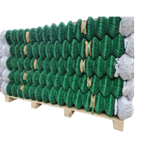 Tùy chỉnh cắt nhiều màu PVC Chuỗi liên kết hàng rào với dây sắt mạ kẽm lỗ vuông lưới kích cỡ khác nhau có sẵn - Product Image 3