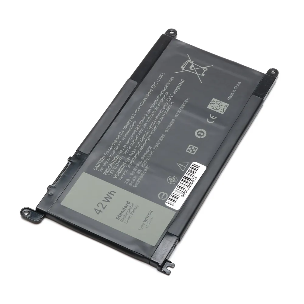 최고의 판매 OEM/ODM 3600mAh 11.4V 42WH WDXOR 3CRH3 T2JX4 노트북 배터리 또는 Dell VOSTRO 14 15 노트북 배터리