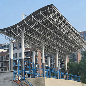 为加油站雨棚结构设计和施工提供定制钢空间框架工程服务的公司 - Product Image 1