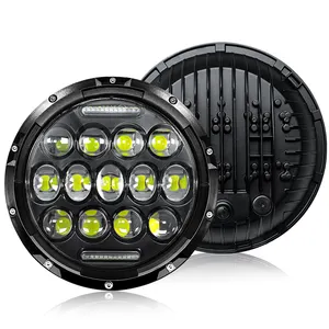 Phare rond de 7 pouces Super lumineux accessoires de voiture de remplacement Conversion H4 phare Led pour Jeep Wrangler