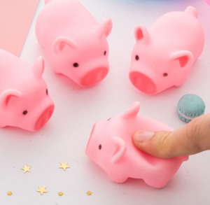 Güzel pembe Piglet silikon karikatür oyuncak kısma gürültü yapımcısı promosyon hediyeler ile çocuk sıkıştırır - Product Image 3