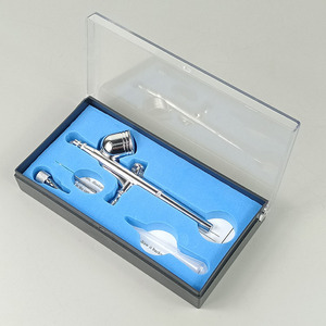 Aérographe HD-470 à alimentation par gravité, double action, gobelet de 10 cc, vitesse réglable pour l'art, le maquillage, la décoration de gâteaux et les ongles - Product Image 2