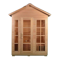 Sauna infrarouge électrique KLAFIN Finlande traditionnel en bois de pruche massif pour l'extérieur, baignoires de massage japonaises et salles de sauna