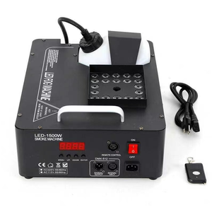 Pulverizador de Niebla Vertical LED Multicolor Brillante, Cuerpo de Aleación de Aluminio Negro, Control Dual, Seis Canales DMX, Amplio Voltaje, Enchufe Europeo - Product Image 3