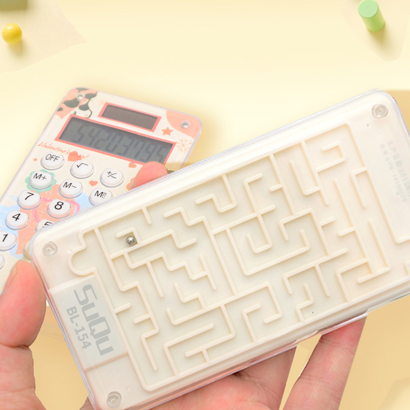 Продвижение мини портативный милый маленький калькулятор 12 бит экран дисплей Kawaii солнечной энергии маленькой игровой калькулятор
