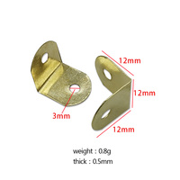 Support d'angle universel en fer robuste 12x12mm en forme de L, couleur or, marque Hongzun, pour cadre photo en bois
