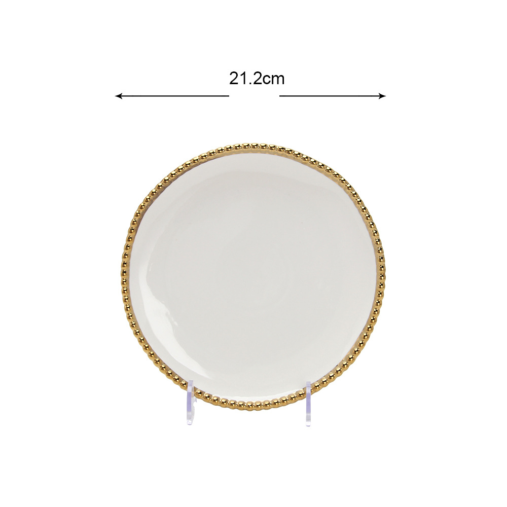 A-Plaque dorée 8 pouces