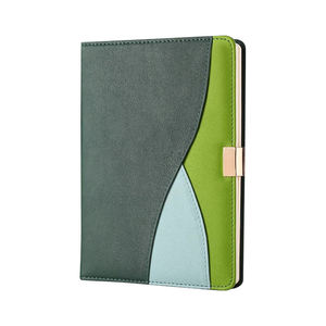 Logo personalizzato <span class=keywords><strong>a</strong></span> tre colori con fibbia in metallo Notebook A5 stile Business <span class=keywords><strong>a</strong></span> <span class=keywords><strong>spirale</strong></span> con cuciture <span class=keywords><strong>a</strong></span> strisce in pelle stampata per regali - Product Image 1