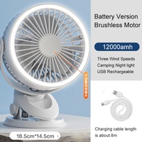 Ventilateur portable mini USB rechargeable avec lumière LED et diffuseur d'arômes, adapté au bureau, au dortoir, à la poussette, nouveauté 2024