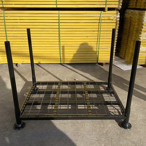 Heavy duty מתכת לערום מסגרות משטחי מחסן כלים ציוד stackable מדפי - Product Image 2