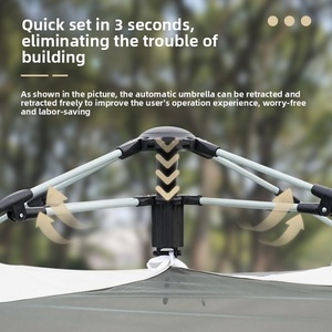 5-8 Person Summer Fiberglass Camping <strong>Tent</strong> Oxford Waterproof Quick Opening 1 Bedroom Glamping <strong>Tent</strong> for Family - Product Image 4