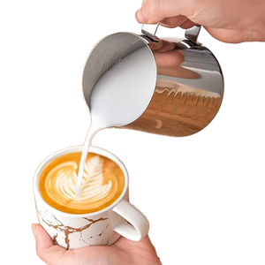 Modern Eco-Friendly Stainless Steel Latte Art Cup and Thickened Milk Frothing Pitcher Steaming Coffee - Product Image 1