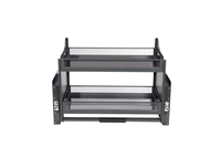 Panier suspendu relevable pour armoire de cuisine moderne, structure double couche, fermeture amortie, grande capacité, écologique, multifonction