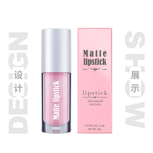 Gloss à lèvres liquide haute brillance effet miroir transfrontalier avec capuchon blanc, tube transparent, emballage neutre, OEM - Product Image 2