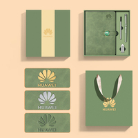 Ensemble de carnets de notes d'affaires de luxe A5 avec logo personnalisé, stylo, marque-page spirale, PP/tissu, cadeau d'entreprise, papeterie, organiseur/planificateur