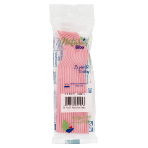 ส้อมชีวพลาสติกย่อยสลายได้และสามารถนำไปทำปุ๋ยหมักได้ สีชมพู 15 ชิ้น/แพ็ค - Product Image 2