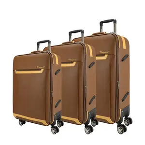 20" 24" 28" luggage sets PU Leather suitcase bag external trolley bags
