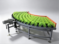 Máquina de Curvado de Líneas para Azulejos Cerámicos, Transportador de Rodillos Curvos de 90 Grados, Dispositivo Rotatorio para Producción de Azulejos