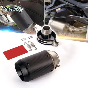 RACEPRO Bộ Giảm Thanh Ống Xả Xe Máy Đường Phố Thông Dụng Bộ Giảm Thanh Ống Xả Xe Đua Auspuff Motorrad 51Mm 61Mm Cho YAMAHA HONDA