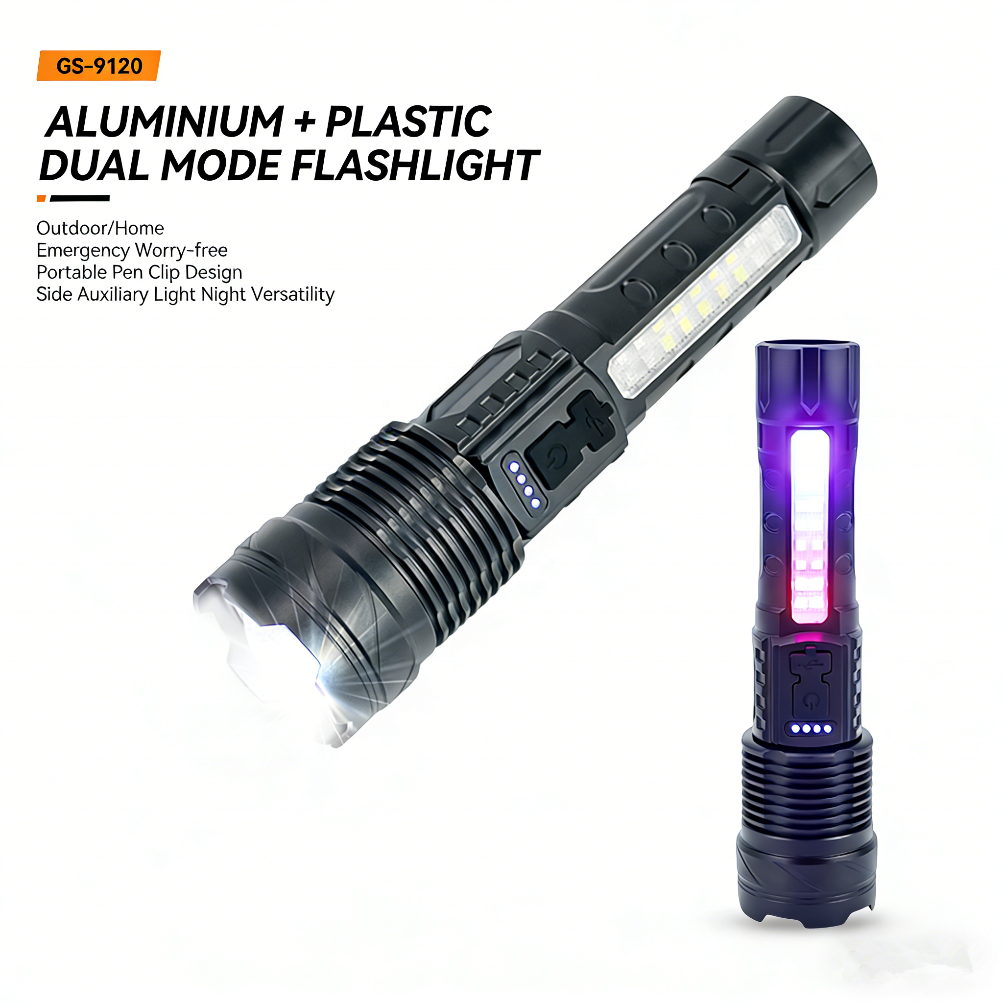 china usb rechargeable pen flashlight okcomuy LED Pocket Light Flashlight, IP67 Waterproof EDC momentary or constant on operation Flashing Pen Torch China Trade,Buy